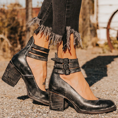Camélia - Chaussures à talons vintage